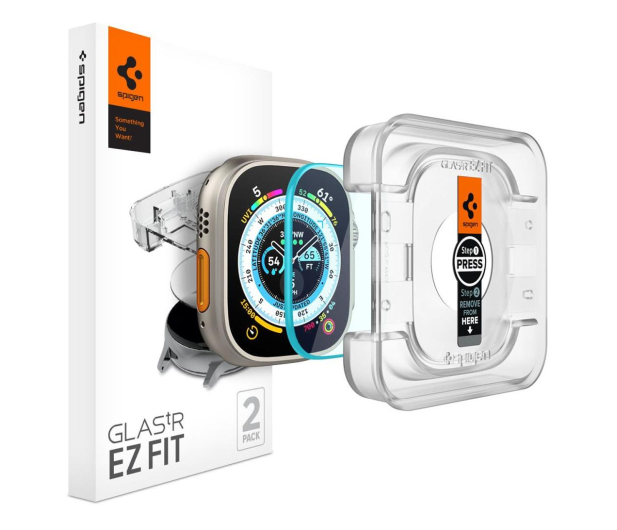 SPIGEN Szkło Hartowane Glas.TR EZ-FIT 2-pack do Apple Watch Ultra - 1089062 - zdjęcie